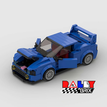 Blue Subie WRX STi Turbo Style Rally Car WRC 4x4 JDM Scooby Racer 308 Pieces