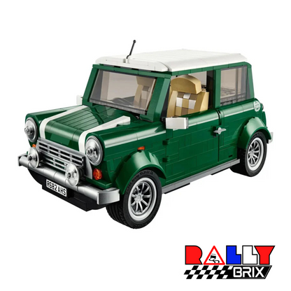 Classic Cooper Style Mini Brick Model Car Set British Racing Green 1106 Pieces