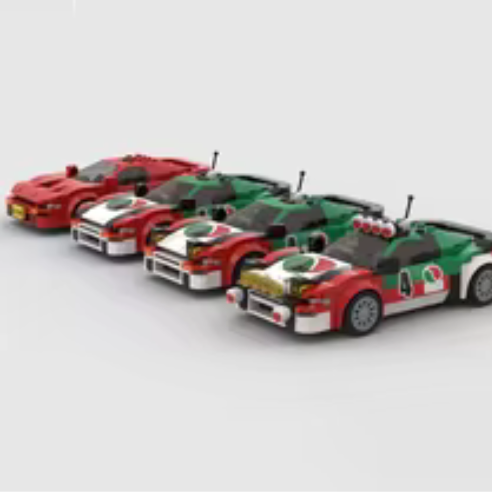 GT4 Turbo Celica ST185 Style 4x4 Rally Car Brick Model 260 Pieces