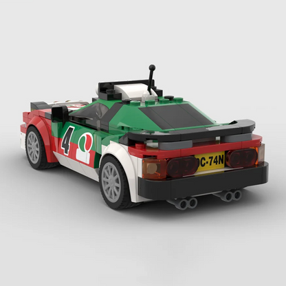 GT4 Turbo Celica ST185 Style 4x4 Rally Car Brick Model 260 Pieces