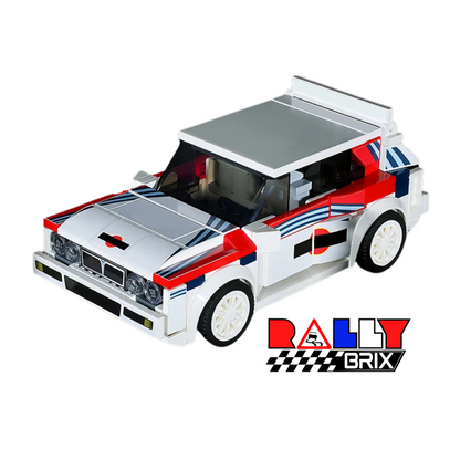 Lancia Delta HF Integrale Rally Car Block Brick Set Model 254 Pieces