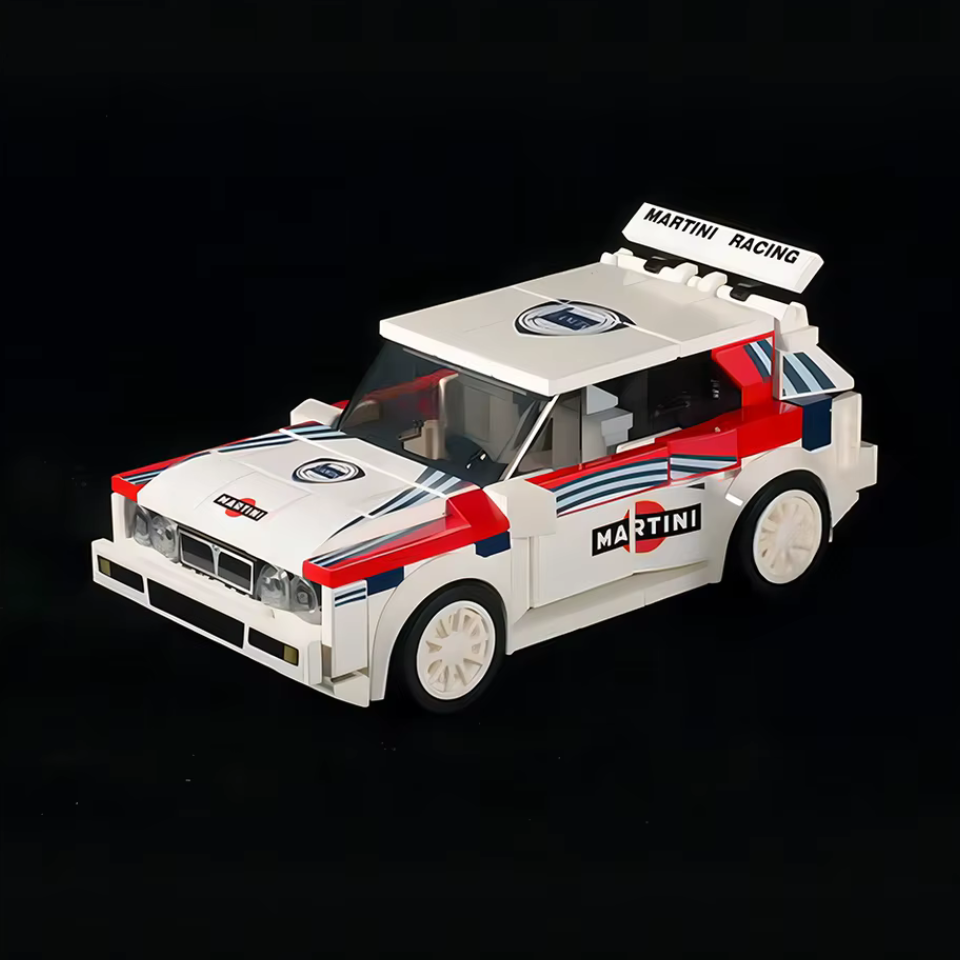 Lancia Delta HF Integrale Rally Car Block Brick Set Model 254 Pieces