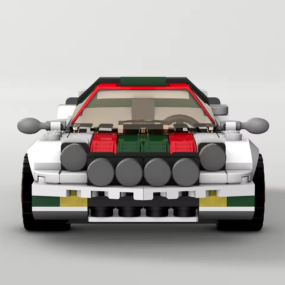 Lancia Stratos Style Rally Car Retro Racing Cars Brick Set 287 Pieces