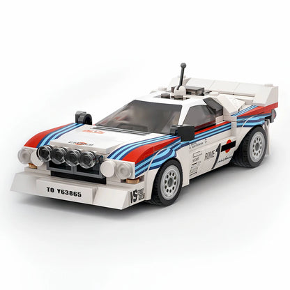 Lancia 037 Style Rallyeauto Ziegel Set Retro Racer 244 Blockstücke