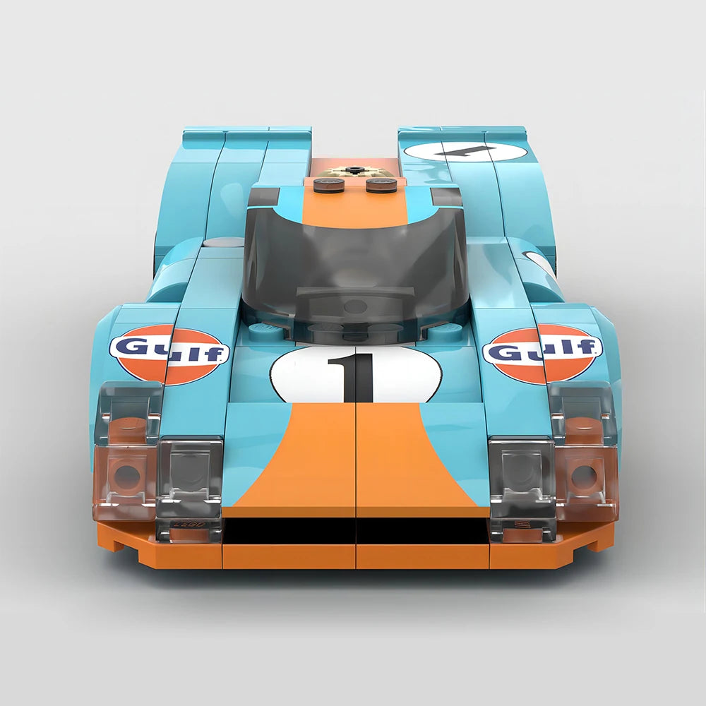 Jeu de construction de voitures de course de style Gulf Le Mans 917K 180 pièces