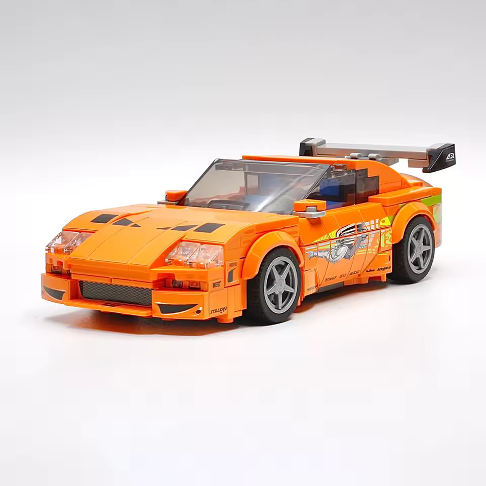 Supra MK4 Turbo 2JZ Style JDM F&F Brick Car Set 379 Pieces